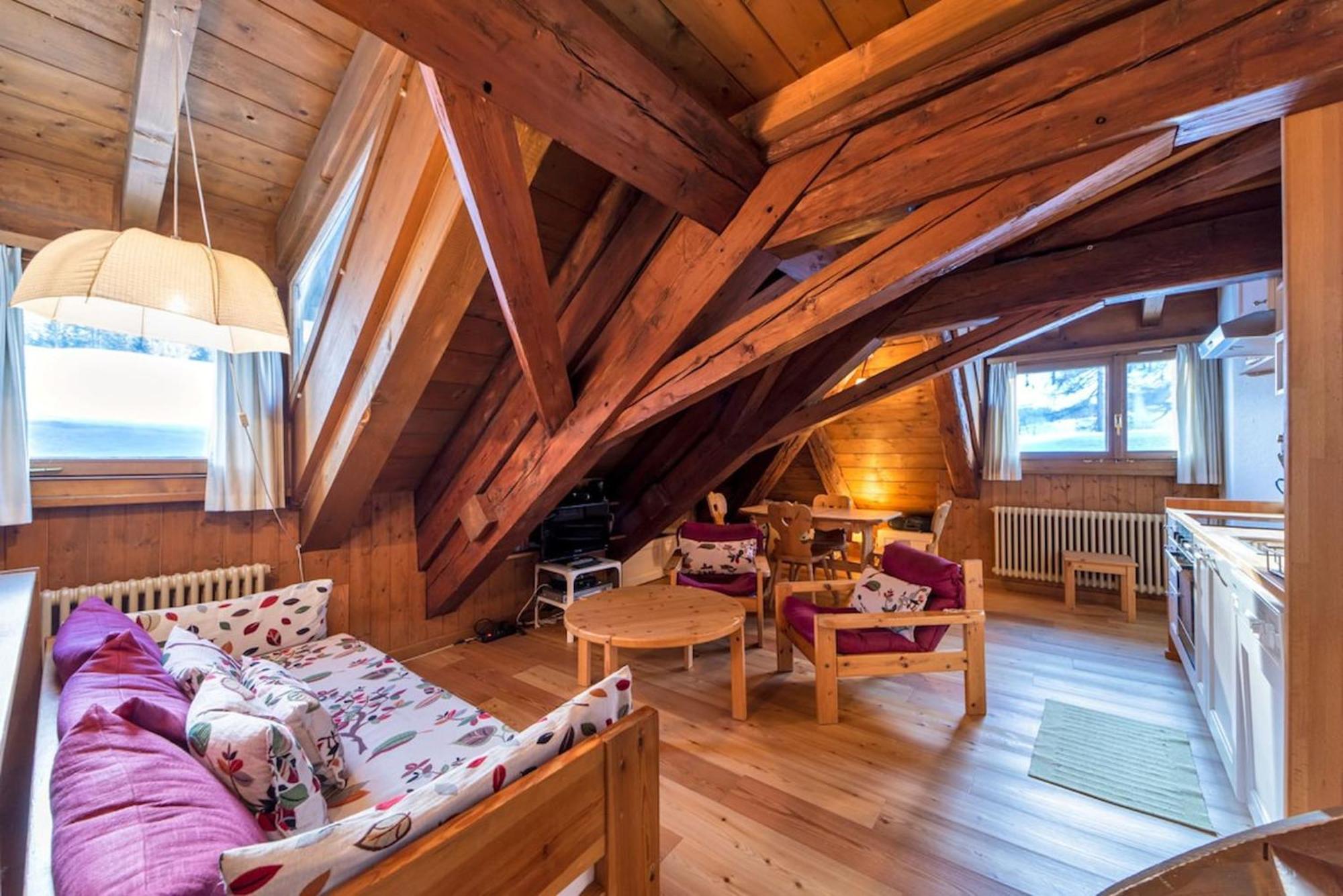 Chesa La Cuntainta - Sils Maria Apartment Bagian luar foto