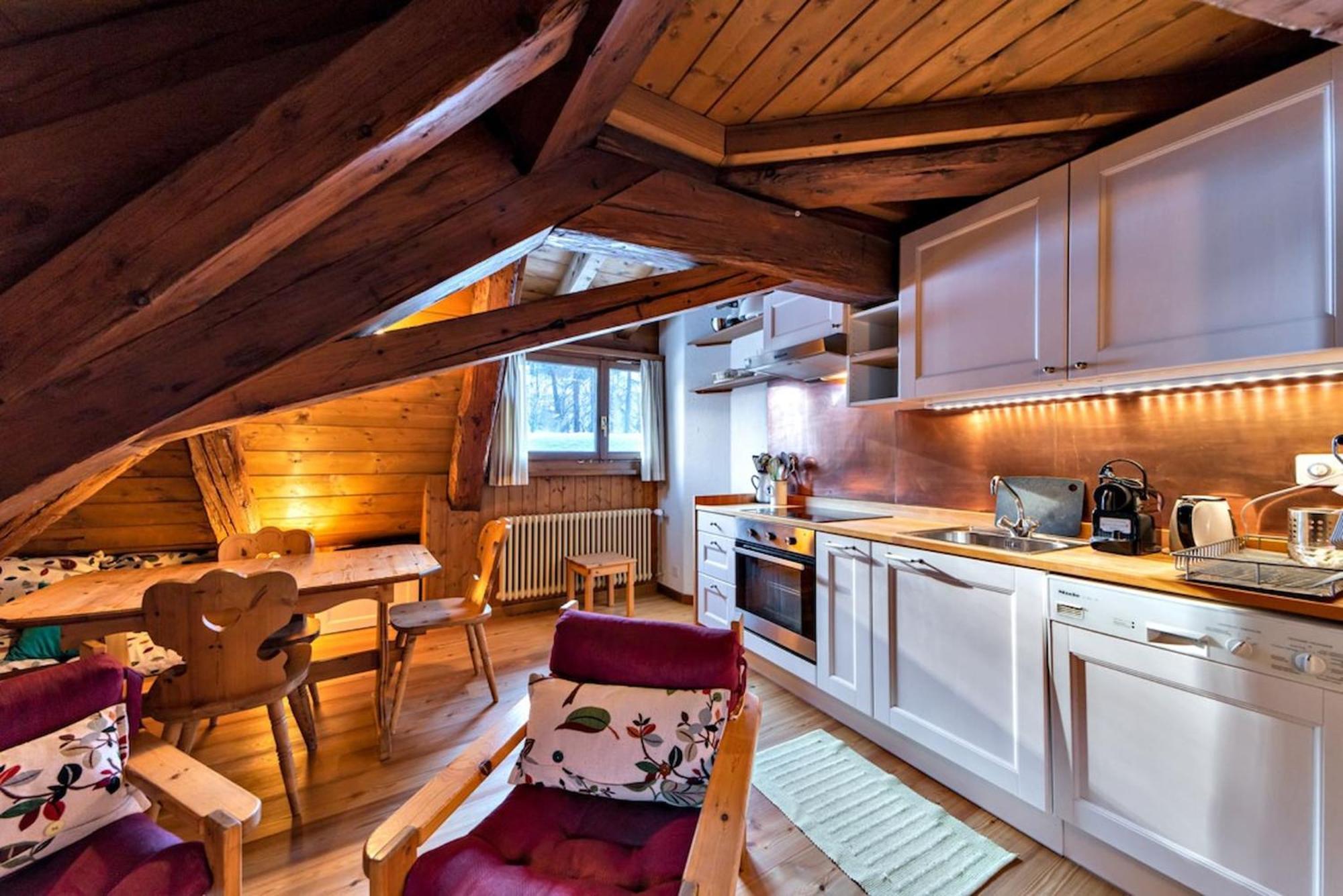Chesa La Cuntainta - Sils Maria Apartment Bagian luar foto